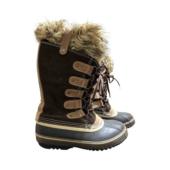Sorel‎ Women's joan of arctic boots brown fur size 8 - Picture 2 of 6
